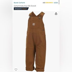 Carhartt baby-boys Bib Overall